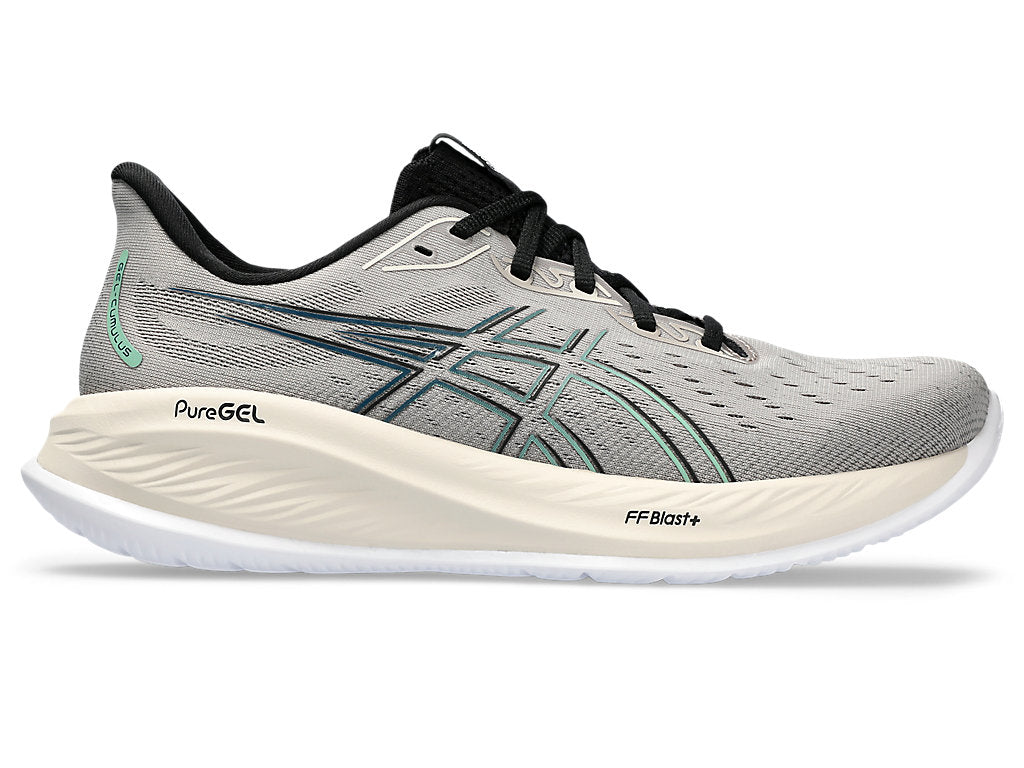 Asics Mens Gel Cumulus 26 - Moon Rock/Dark Mint (1011B792-250