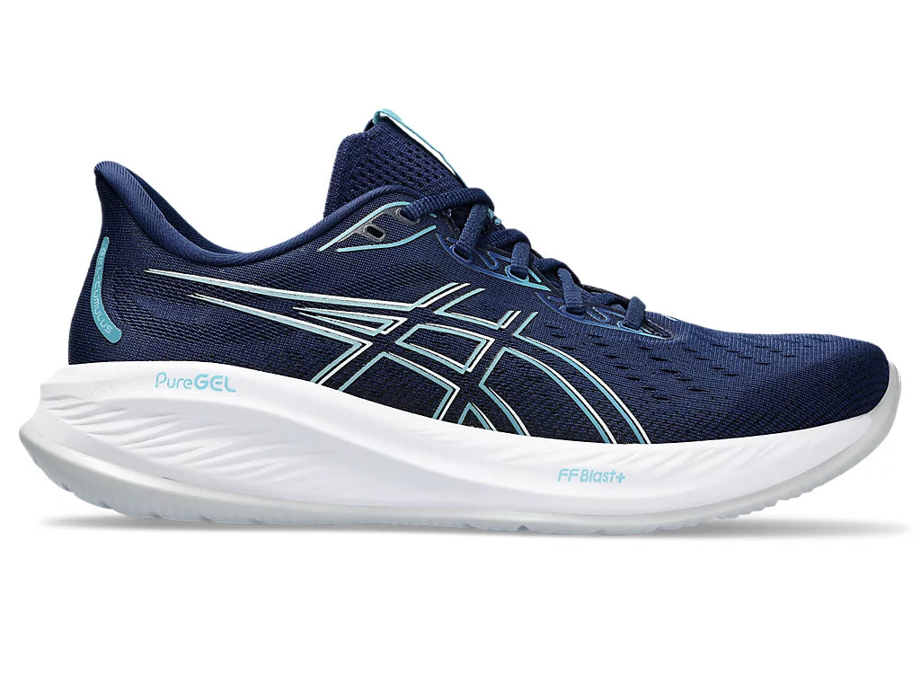 Asics Gel Cumulus 26 para hombre azul intenso azul verdoso 1011B792 The Run House