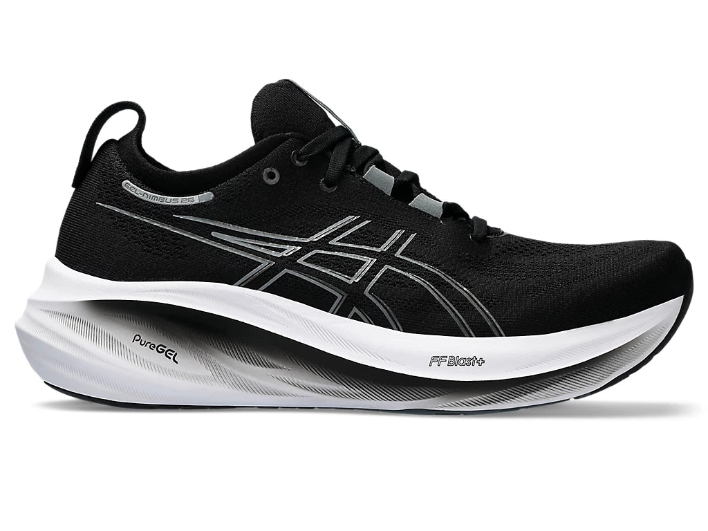 Asics Mens Gel Nimbus 26 Wide Black/Graphite Grey (1011B795-001