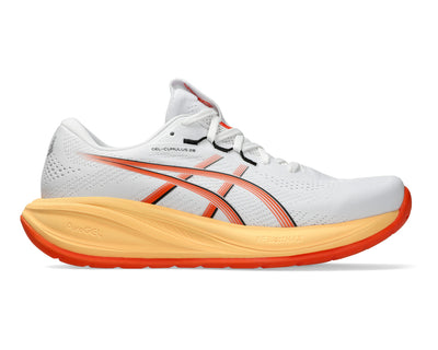 ASICS Men's GEL-CUMULUS 28 - WHITE/ENERGY ORANGE