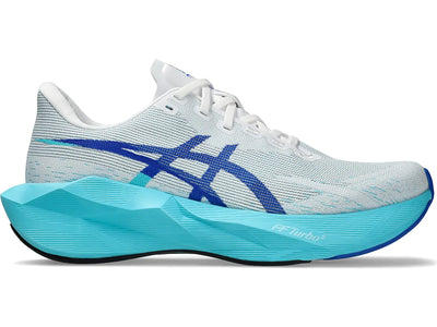 ASICS Men's NOVABLAST 6 - WHITE/ENERGY AQUA