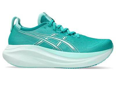 ASICS Gel-Nimbus 27 para mujer - Wave Teal/Illuminate Mint