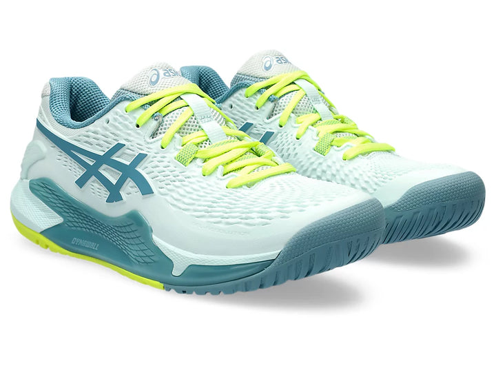 Asics Womens Gel Resolution 9 Wide-Soothing Sea/Gris Blue (1042A226-400)