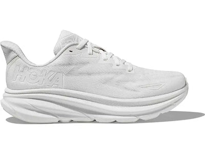 Hoka Womens Clifton 9- All White (1127896-WWH)