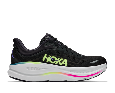 HOKA Men's Bondi 9 - BLACK / NEON YUZU
