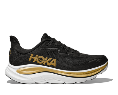 HOKA Clifton 10 para mujer - NEGRO/DORADO
