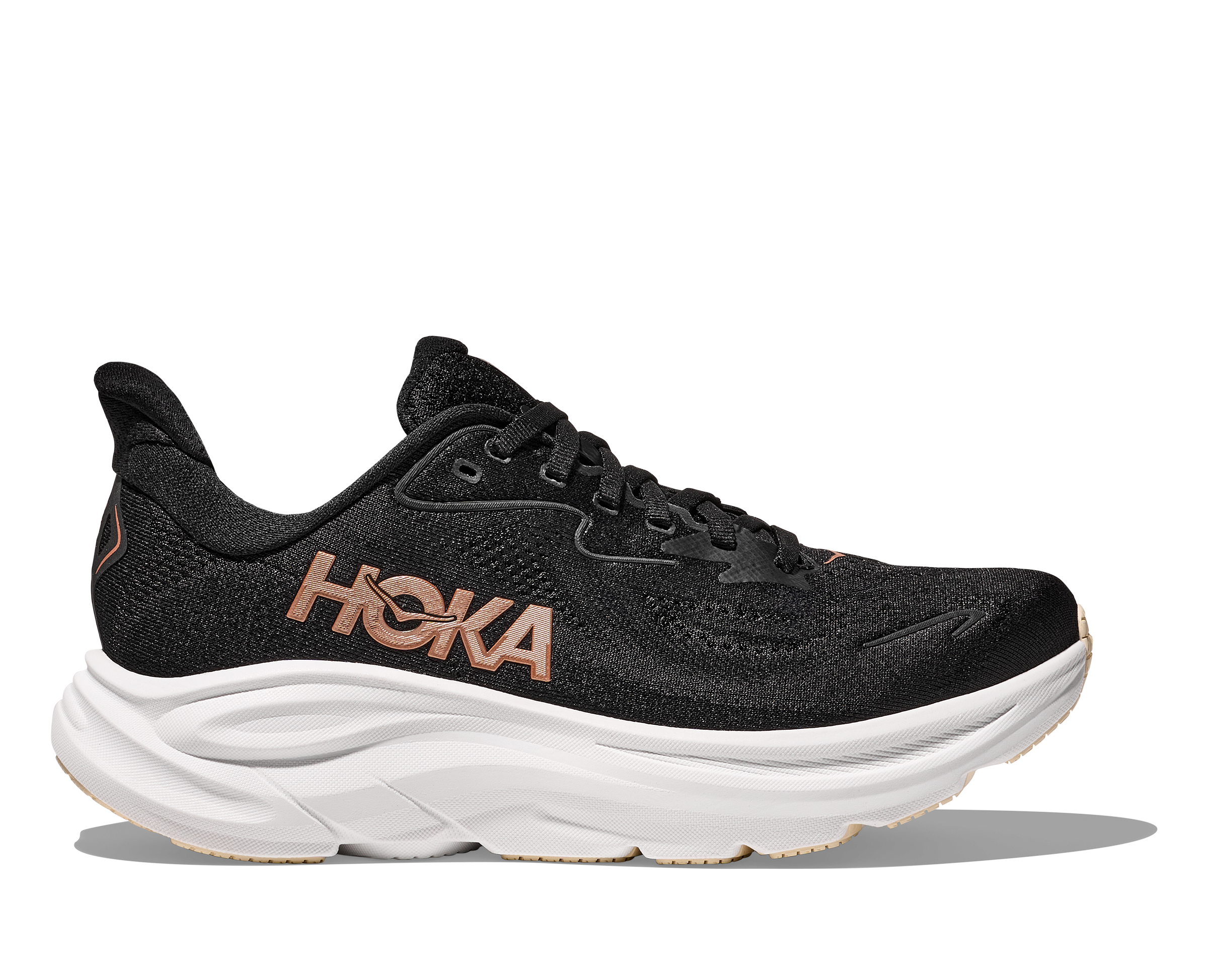 HOKA Women's Clifton 10 - BLACK / ROSE GOLD | HOKA Running Shoes