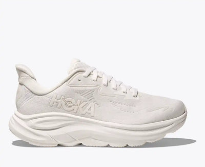 HOKA Clifton 10 para mujer - BLANCO / BLANCO (Extra ancho)