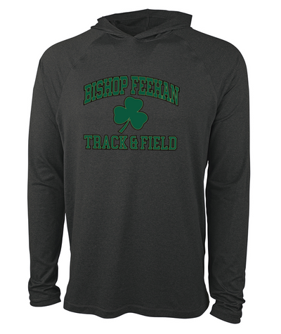 Sudadera con capucha ligera y elástica unisex Cayak de Bishop Feehan Track & Field (1537)