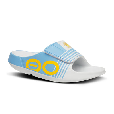 Oofos OOahh Sport Flex Limited - Argentina Championship Flow - Slide Sandals (1553ARG26)