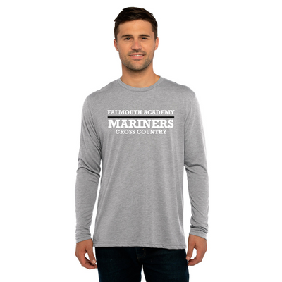 Falmouth Academy - Camiseta unisex de manga larga de mezcla triple Next Level Apparel (6071)