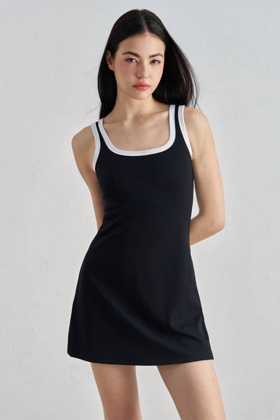 91thelabel - Harper Molded Cup Color Contrast Active Dress