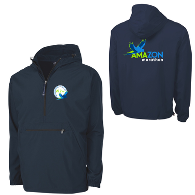 Amazon Marathon 2026 Finisher - Pack-N-Go Pullover Jacket NAVY (9904)