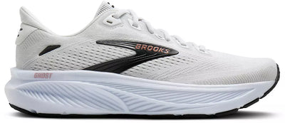 Brooks Women's Ghost 18 (Narrow) - White/Black/Rose Gold