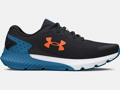 Under Armour Boys Grade School Charged Rogue 3-Cosmic Blue/Orange Blast (3024981-004)