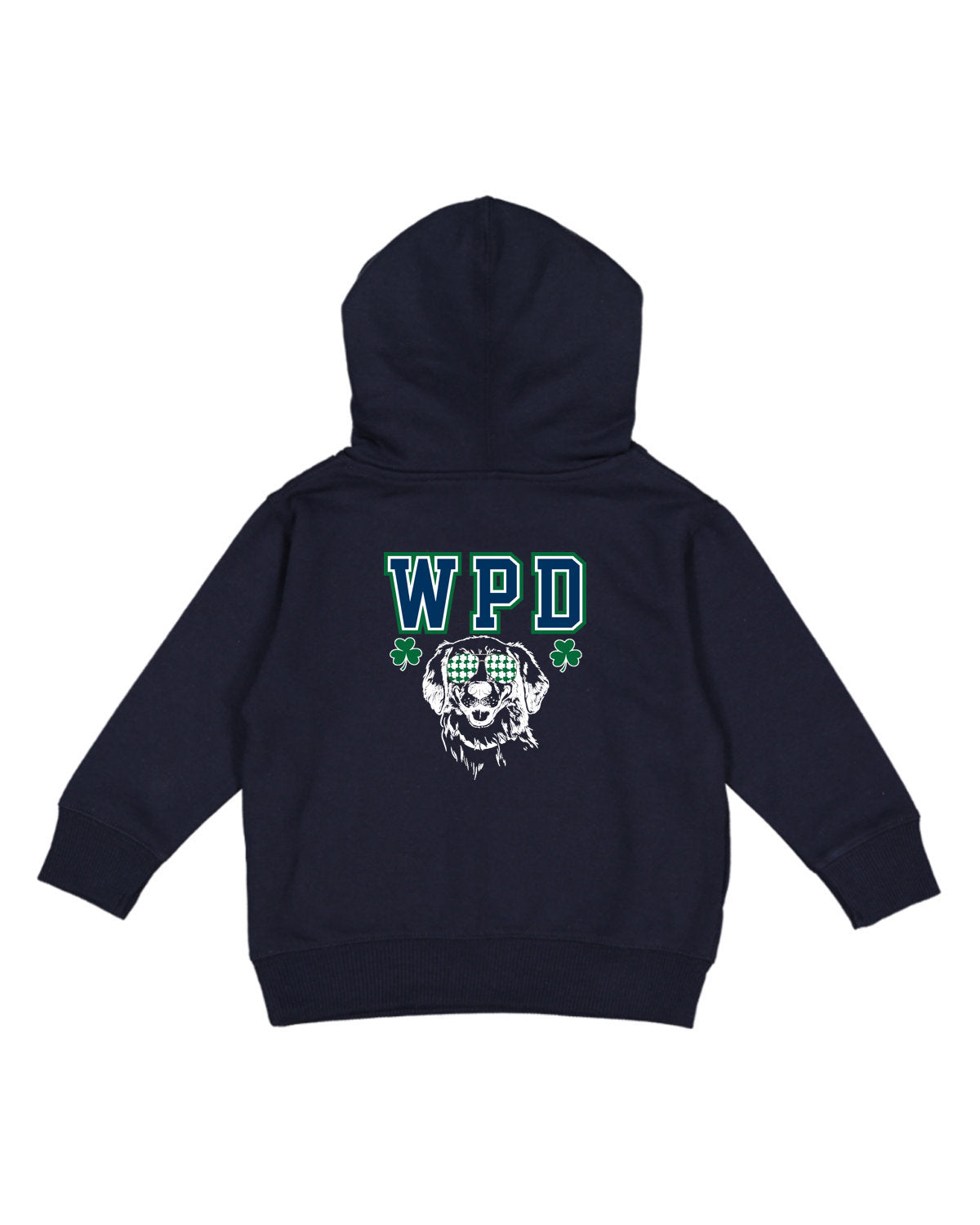 Walpole PD St. Patrick's Day 2024 LC Badge - Rabbit Skins Toddler Pullover Fleece Hoodie - 3326