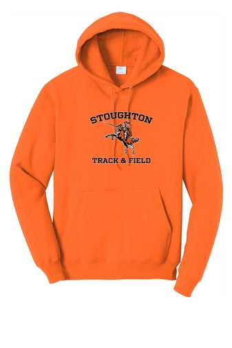 Sudadera con capucha de polar Port & Co Core de Stoughton Track & Field (PC78H)