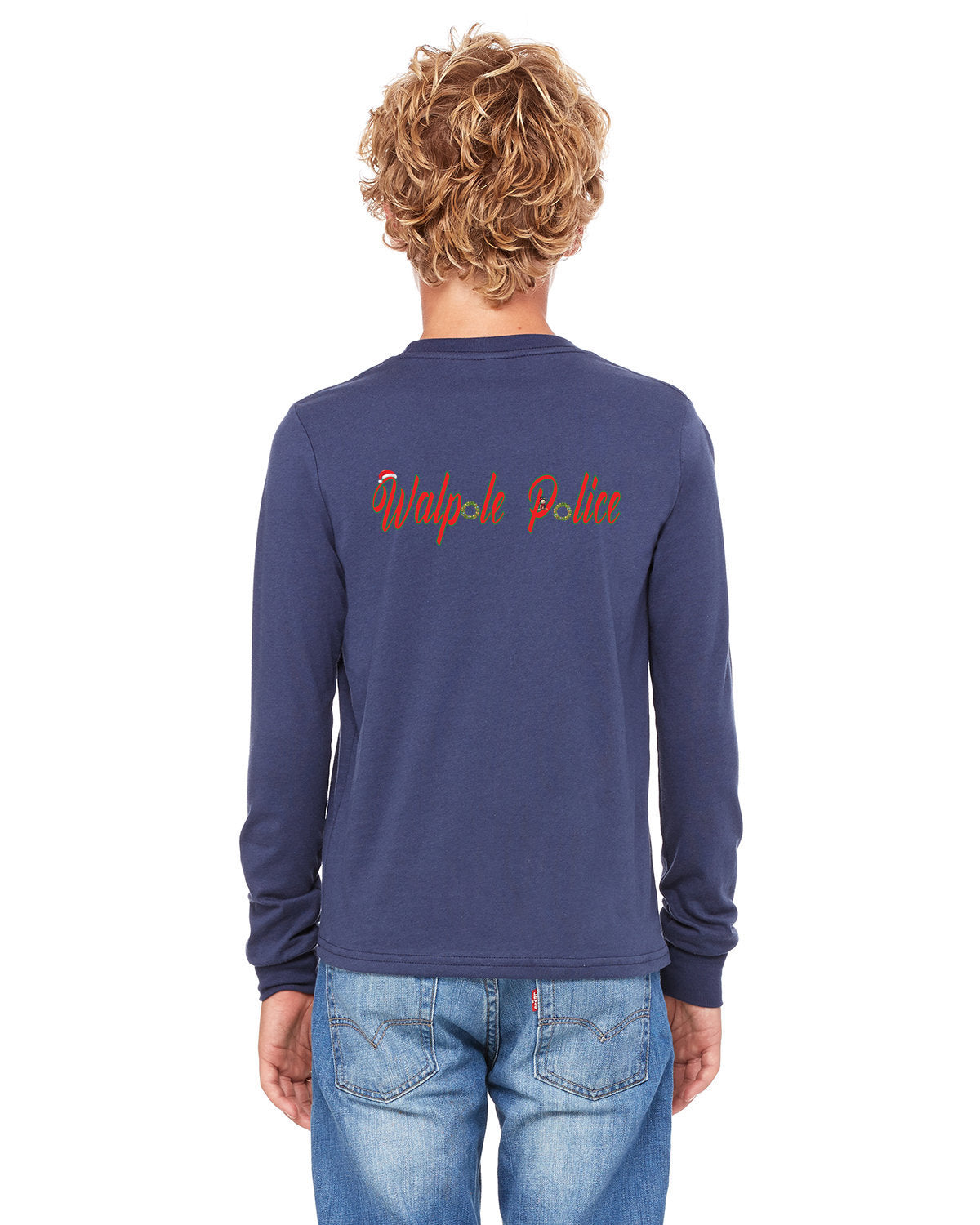 Walpole PD Xmas - Bella + Canvas Youth Jersey Long-Sleeve T-Shirt - 3501Y
