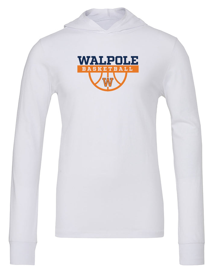 Walpole Youth Basketball -  Bella + Canvas Adult Unisex Jersey Long-Sleeve Hoodie (3512)