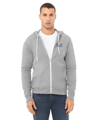 Sudadera unisex con capucha y cremallera completa de polar esponja Redbrook Hikers (3739)