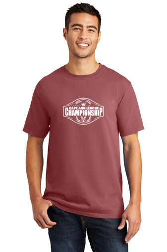 Campeonato de campo a través de la Liga Cape Ann: camiseta teñida con prenda Port & Company® Beach Wash® PC099