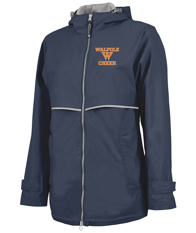 Chaqueta impermeable para mujer de los New Englanders de Walpole Youth Cheer (5099)