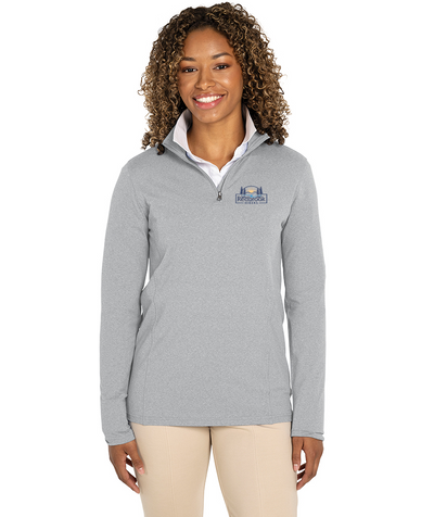 Chaqueta de senderismo Redbrook para mujer con cremallera de un cuarto de longitud y tejido elástico ecológico y jaspeado (5468)