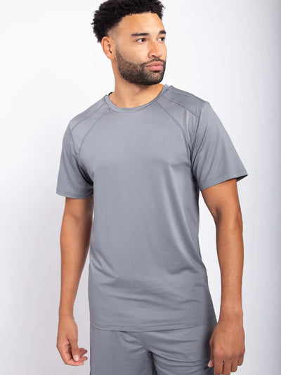 Camiseta deportiva Mono B con paneles en los hombros para hombre