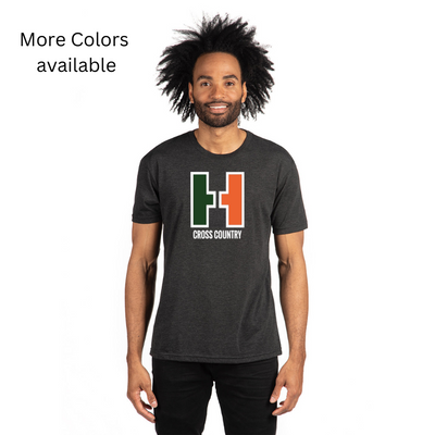 Hopkinton Cross Country - Camiseta unisex de mezcla triple Next Level Apparel (NL6010)
