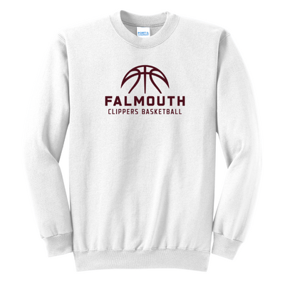 Falmouth Basketball - Fleece Crewneck Sweatshirt (PC78)