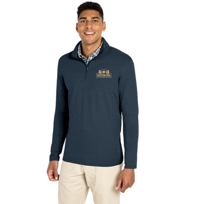 Redbrook Hikers - Chaqueta de hombre con cremallera de un cuarto de largo y tejido elástico ecológico y jaspeado (9468)