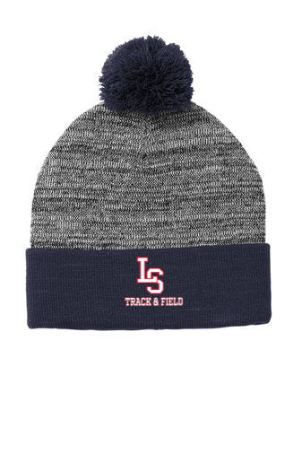 Gorro con pompón de Lincoln Sudbury Track & Field (STC41)
