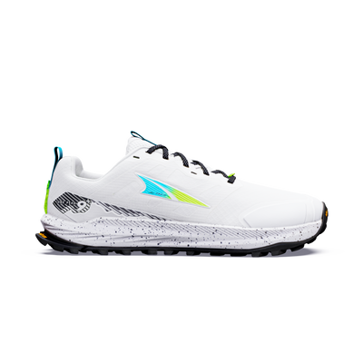 Altra Mens Lone Peak 9+ - White/blue Fish/shrp Gn
