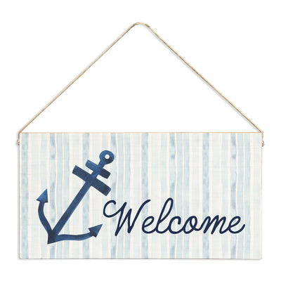 Anchor Welcome Twine Sign