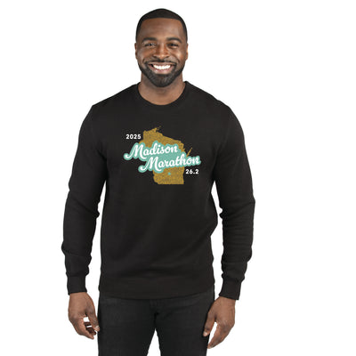 Maratón de Madison 2025 - Sudadera unisex de cuello redondo (320C)
