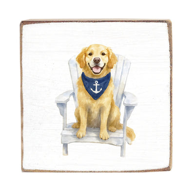 Coastal Dog Block Sign