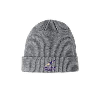 Gorro de punto con puños cómodos para niños de Needham HS Boosters (C977)