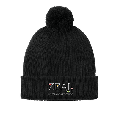 Zeal Studio - Cozy Cuffed Pom Pom Beanie (C978)