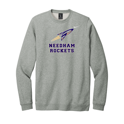 Needham HS Boosters - Nike Club Fleece Crew (CJ1614)