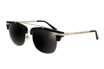 Matte Black Gold - Jet Black Lens Polarized - Castaway