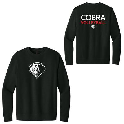 Sudadera unisex de cuello redondo de polar VIT de Cobra Volleyball (DT6104)