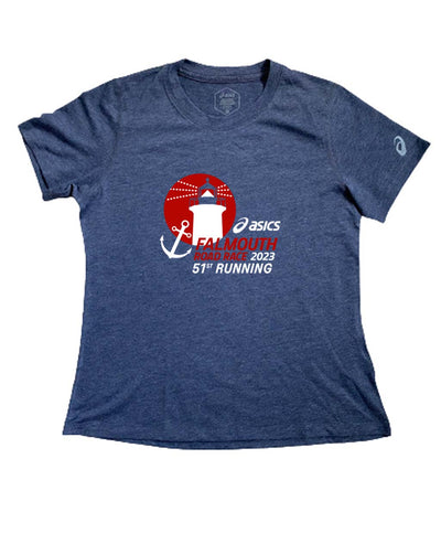 Camiseta oficial de carrera en carretera Falmouth de Asics para mujer (2012D012-400)