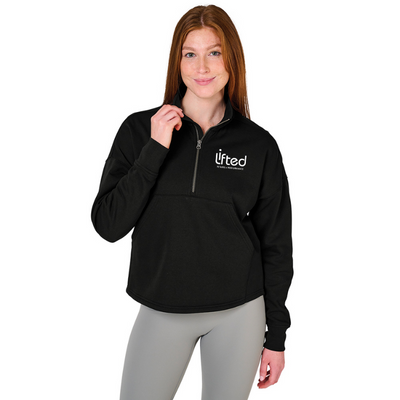 Lifted Fitness - Sudadera Willow con media cremallera para mujer (5628)
