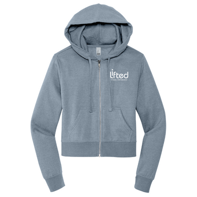 Lifted Fitness - Sudadera corta con cremallera para mujer (DT6103)