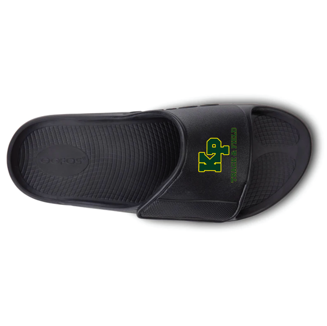 King Philip Track and Field Oofos OOahh Sport Flex Slide Sandals (1550)