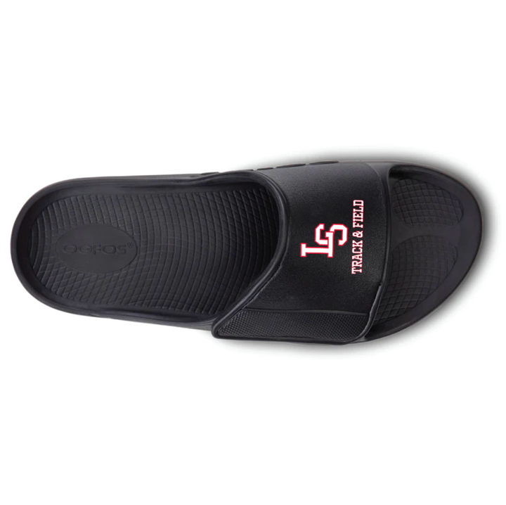 Lincoln Sudbury Track and Field Oofos OOahh Sport Flex Slide Sandals (1550)