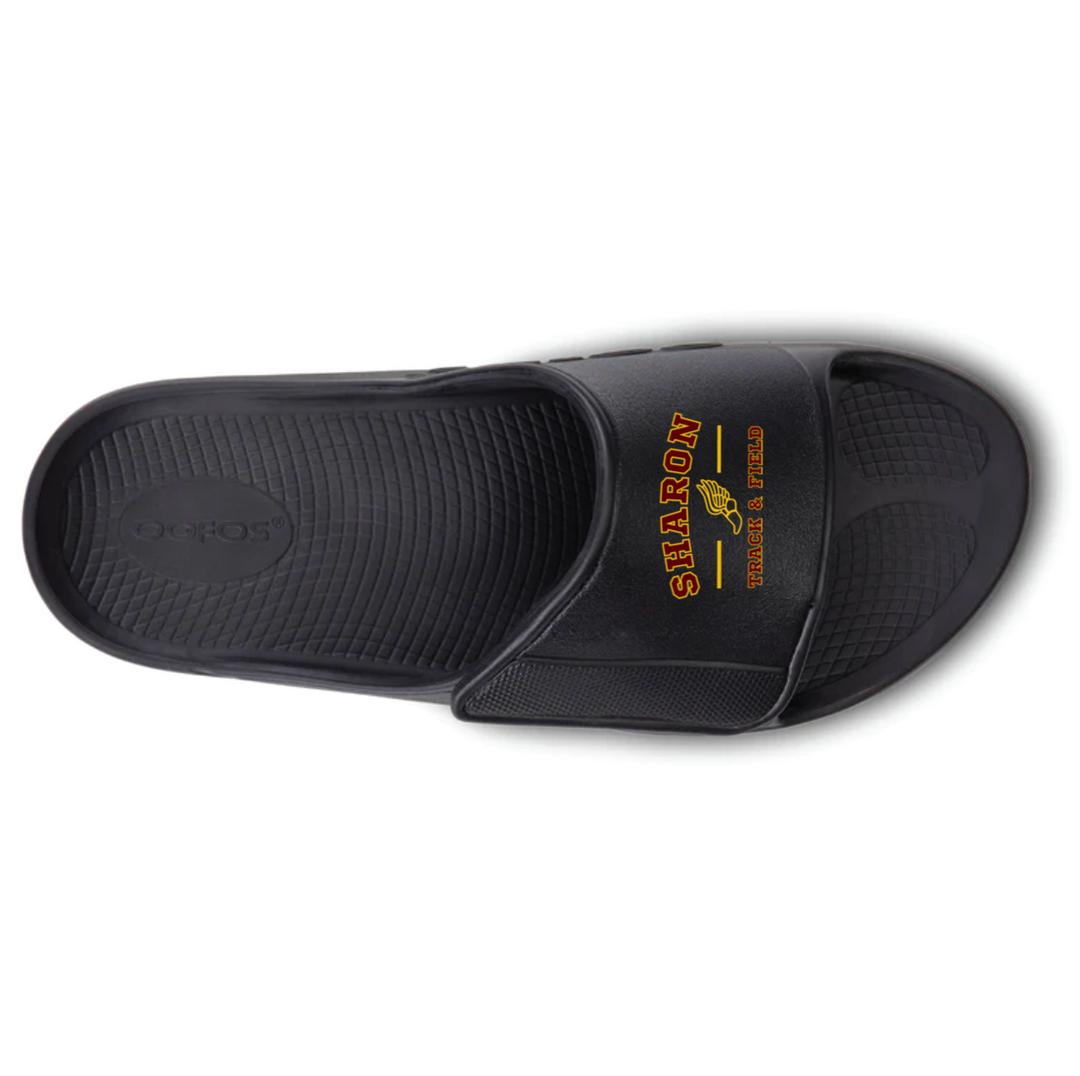 Sharon Track and Field Oofos OOahh Sport Flex Slide Sandals (1550)