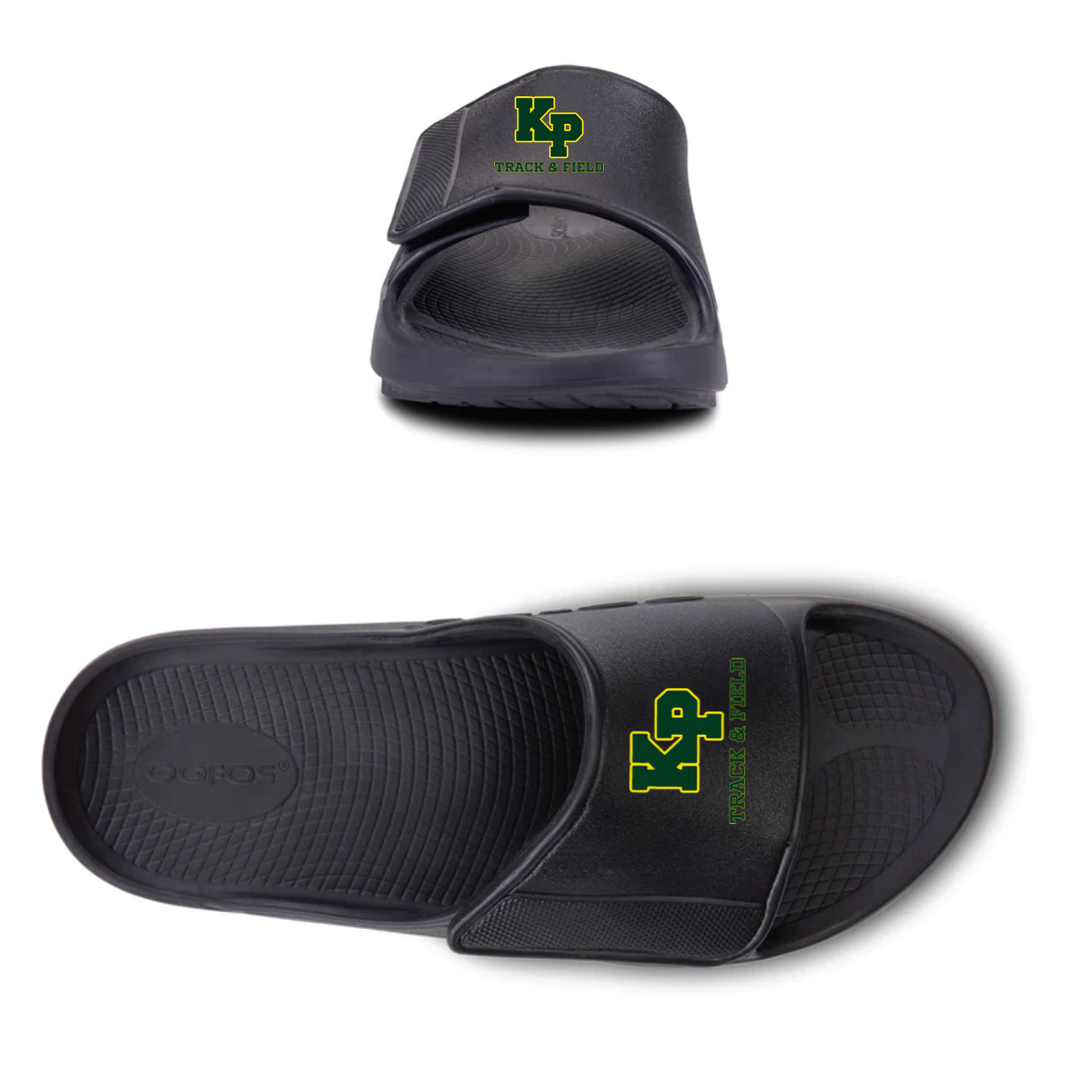 King Philip Track and Field Oofos OOahh Sport Flex Slide Sandals (1550)