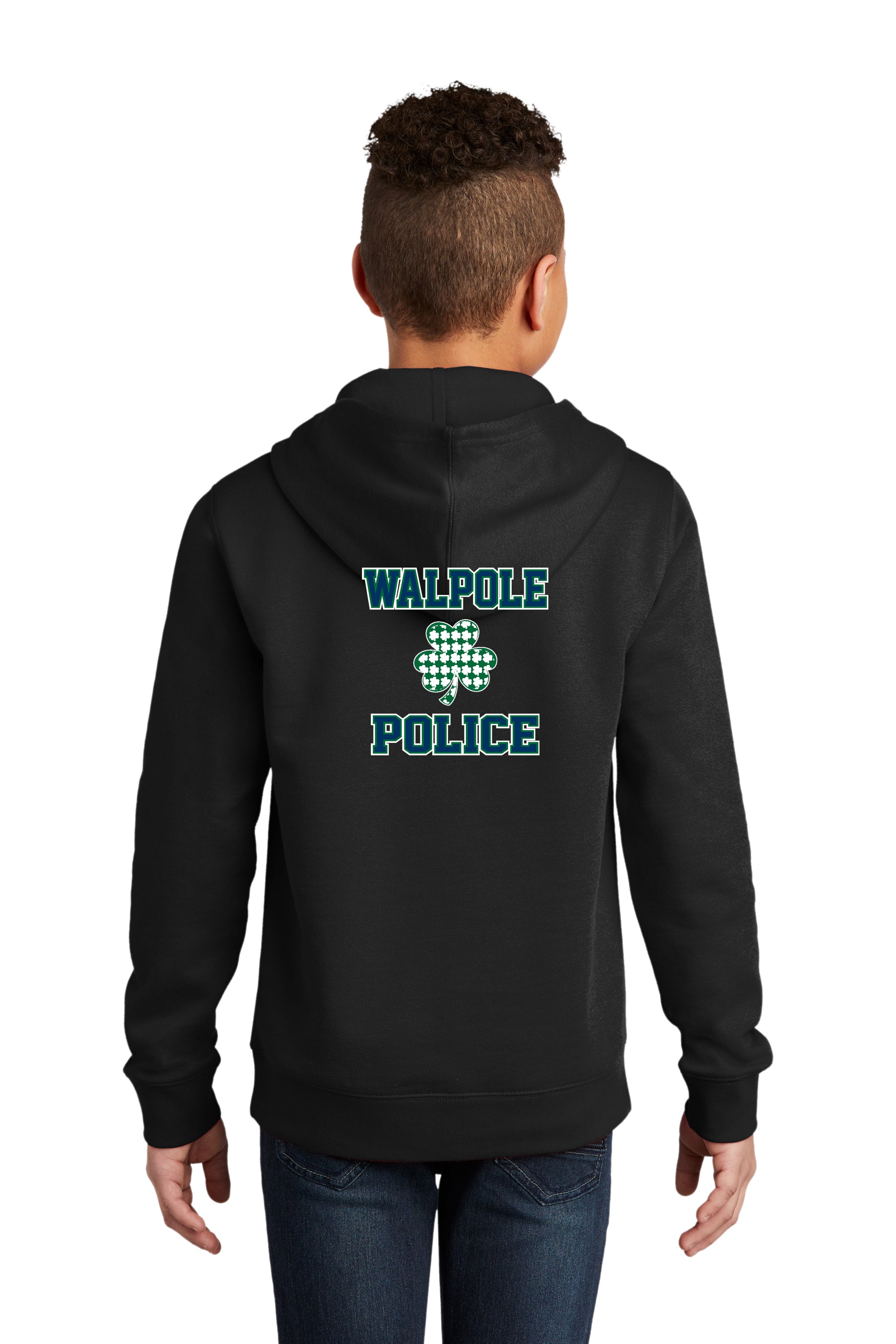 Walpole PD St. Patrick's Day 2024 LC Badge - District® Youth V.I.T.™ Fleece Hoodie - DT6100Y