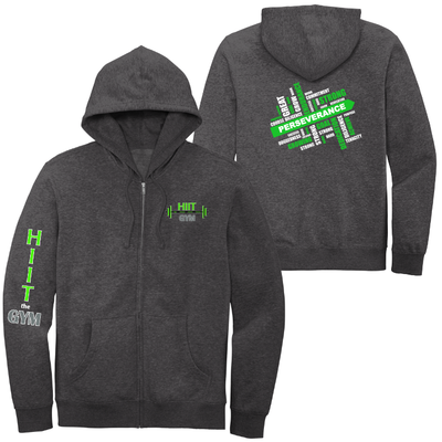 Lifted Fitness - Sudadera con capucha y cremallera completa (DT6102)